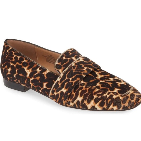 Calf Hair Leopard flats size 6 NIB